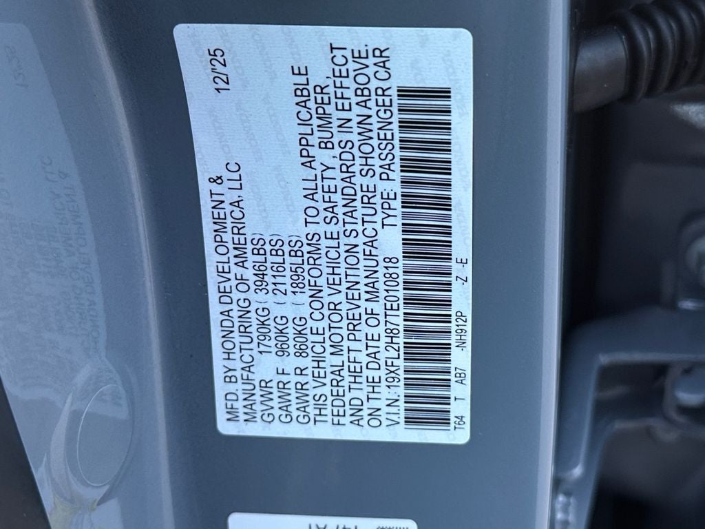 2026 Honda Civic Sport