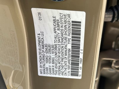 2026 Honda Civic Hybrid Sport Touring