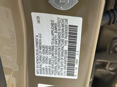 2026 Honda Civic Hybrid Sport Touring