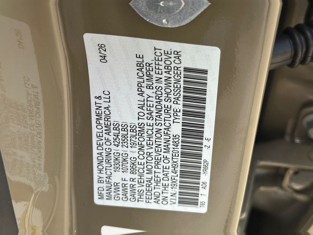 2026 Honda Civic Hybrid Sport Touring