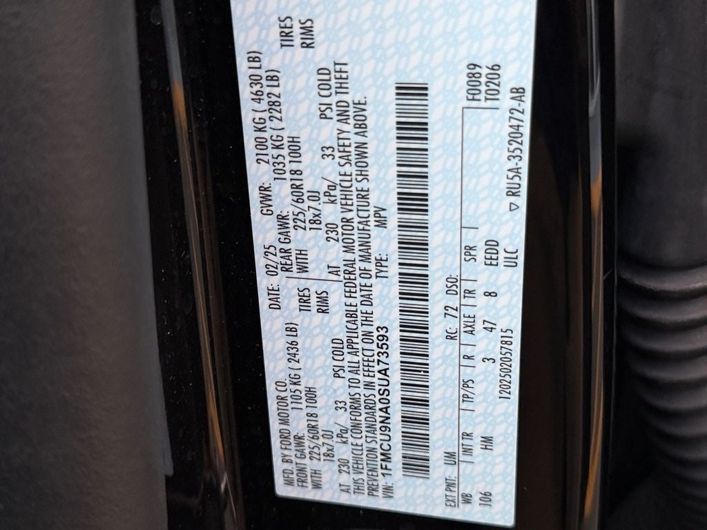 2025 Ford Escape ST-Line Select
