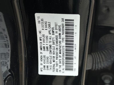 2016 Honda Accord EX-L w/Navigation and Honda Sensing