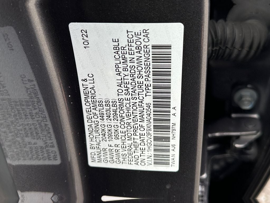 2022 Honda Accord Hybrid Touring