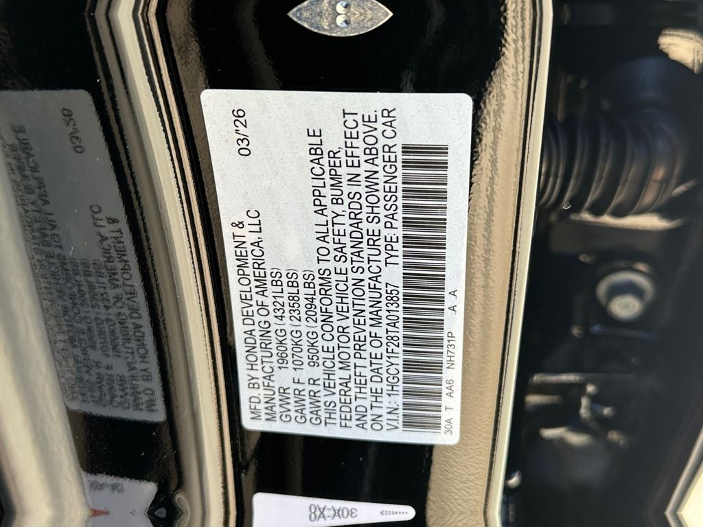 2026 Honda Accord LX