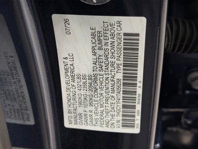 2026 Honda Accord SE