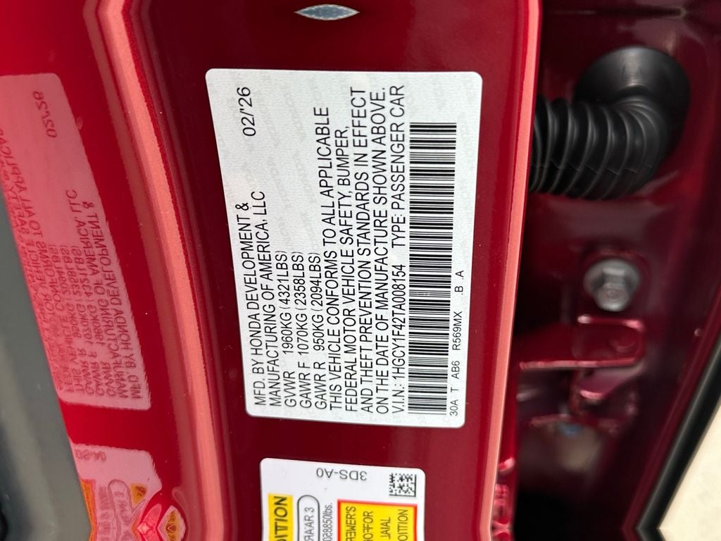 2026 Honda Accord SE