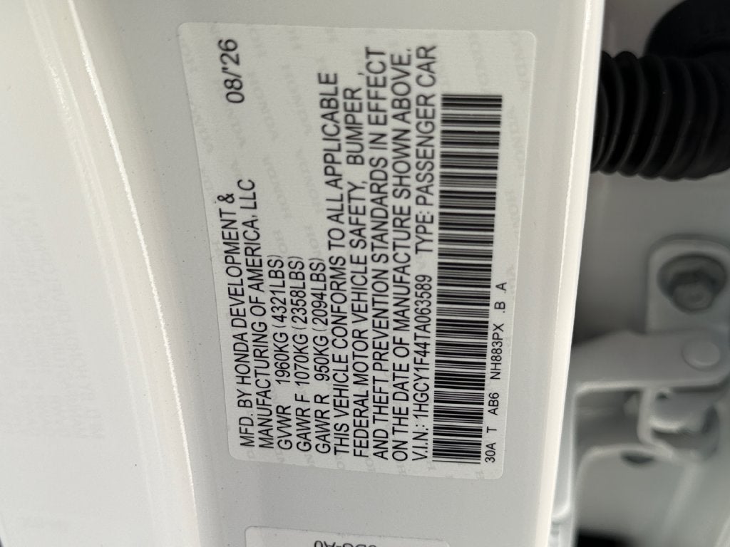 2026 Honda Accord SE