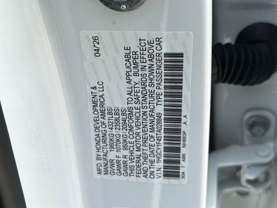 2026 Honda Accord SE