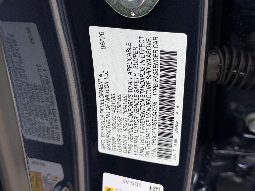 2026 Honda Accord SE