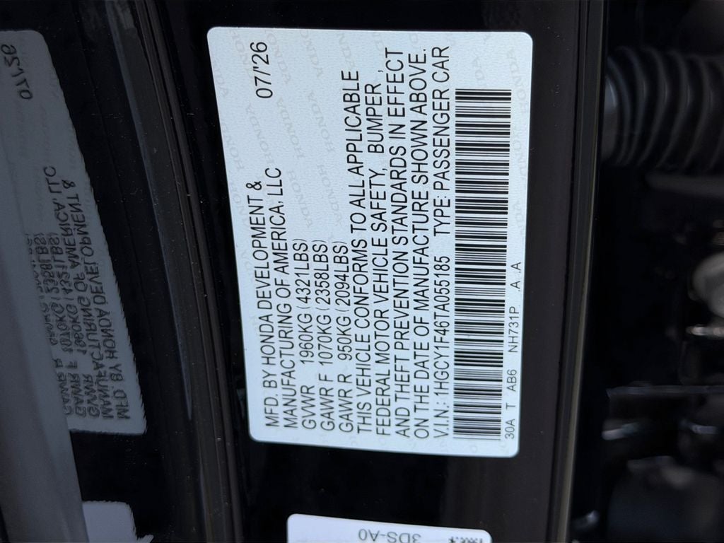 2026 Honda Accord SE
