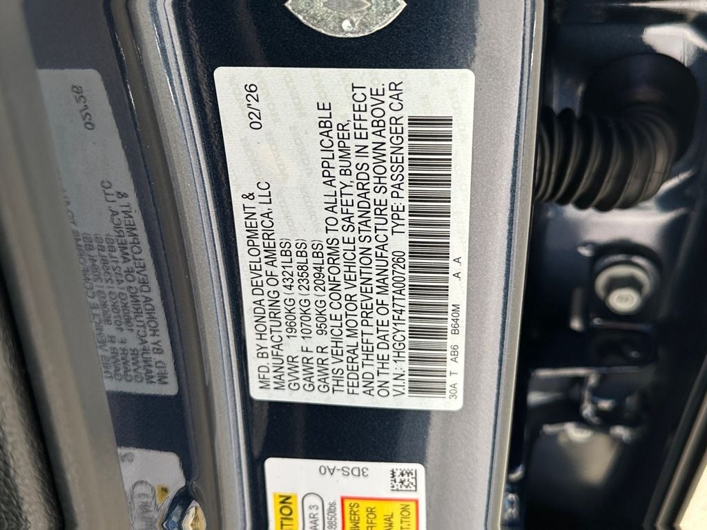 2026 Honda Accord SE