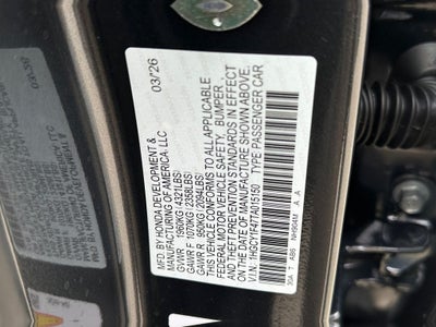 2026 Honda Accord SE