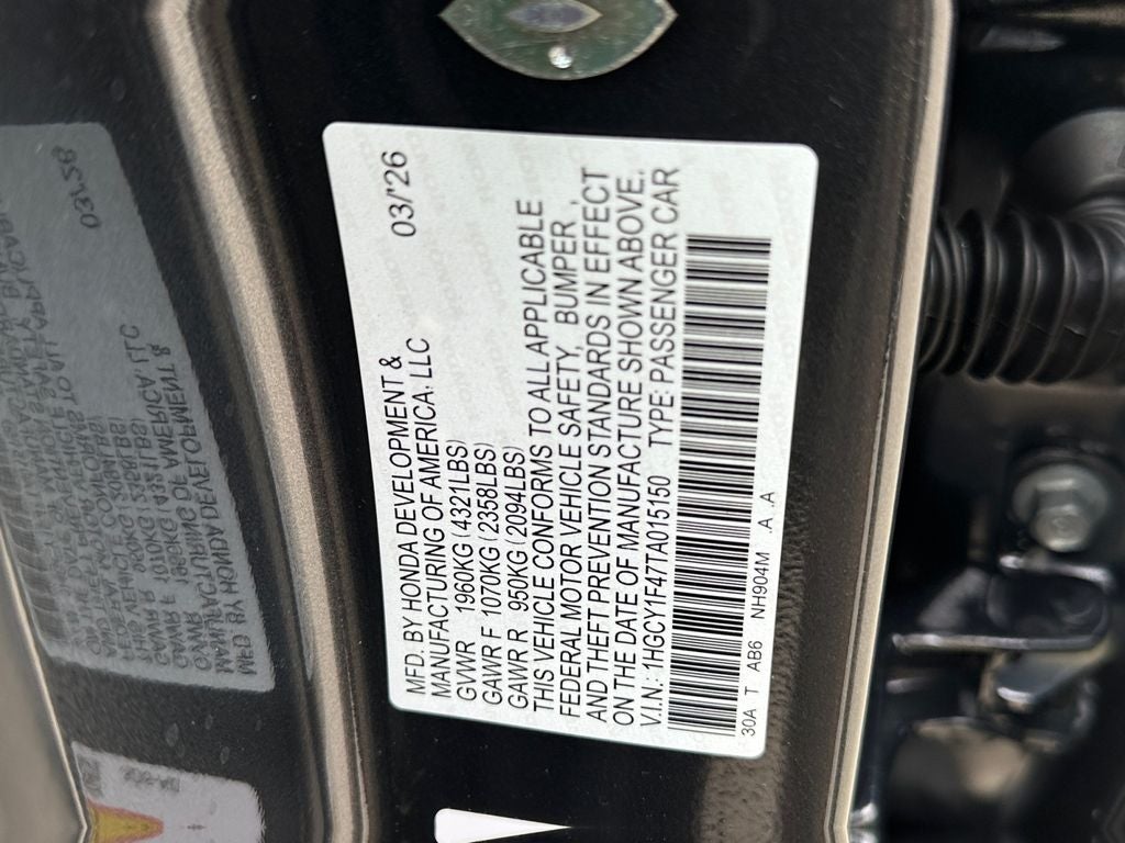 2026 Honda Accord SE