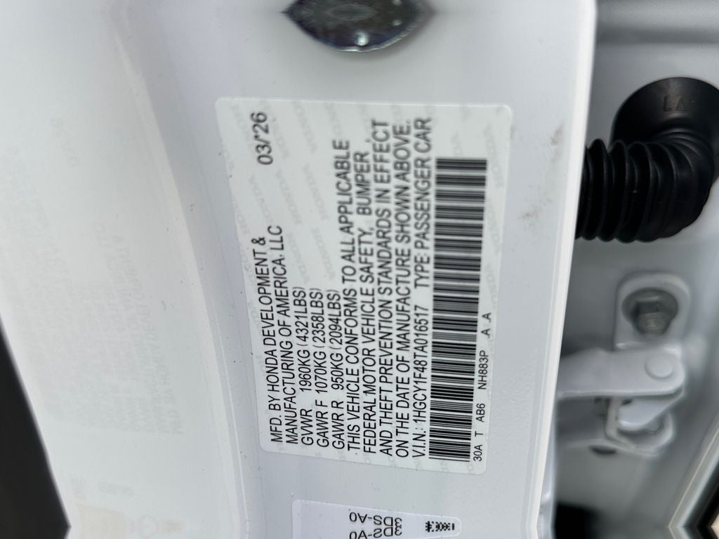 2026 Honda Accord SE