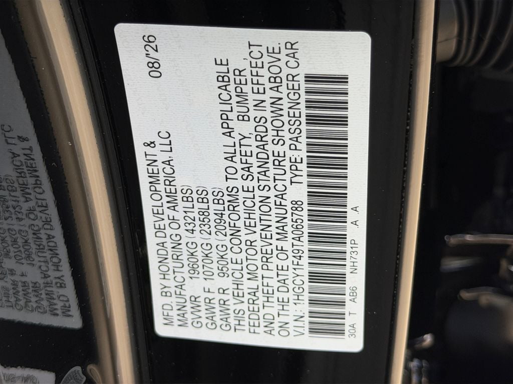 2026 Honda Accord SE