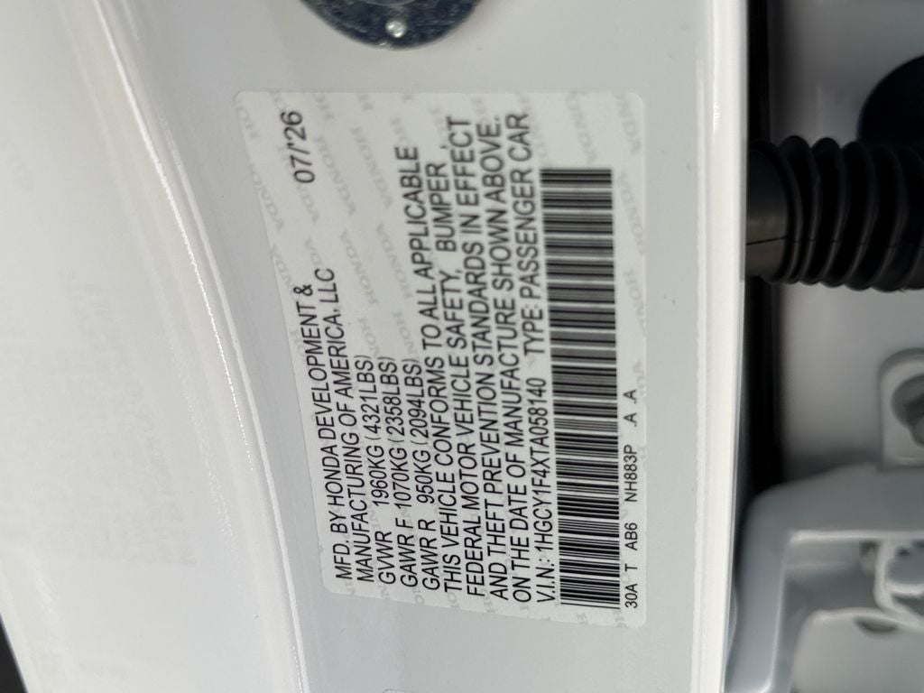 2026 Honda Accord SE