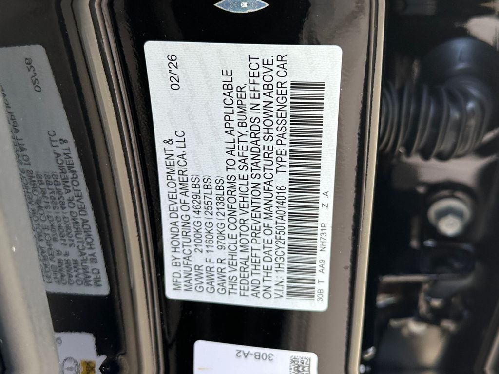 2026 Honda Accord Hybrid Sport