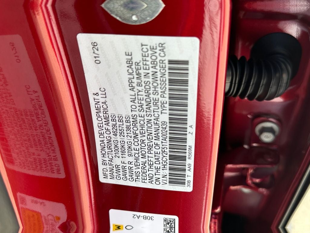 2026 Honda Accord Hybrid Sport