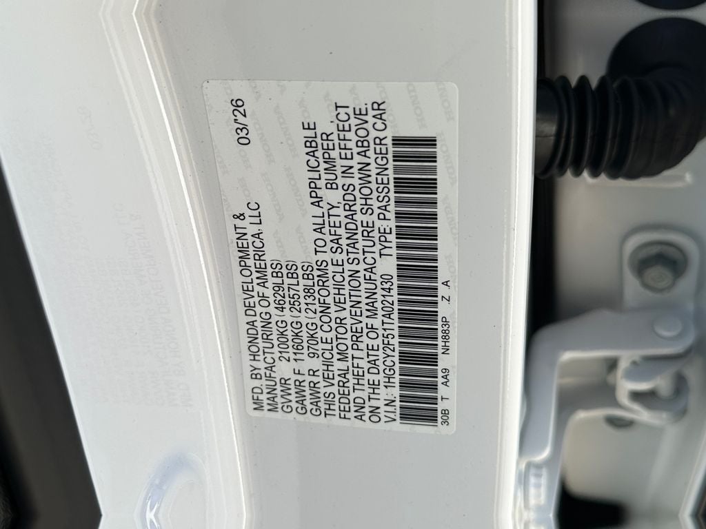 2026 Honda Accord Hybrid Sport