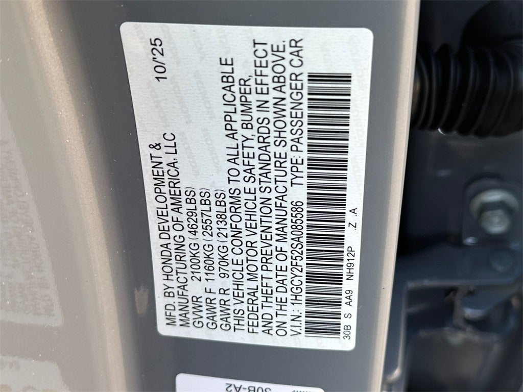 2025 Honda Accord Hybrid Sport