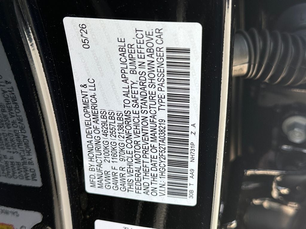 2026 Honda Accord Hybrid Sport