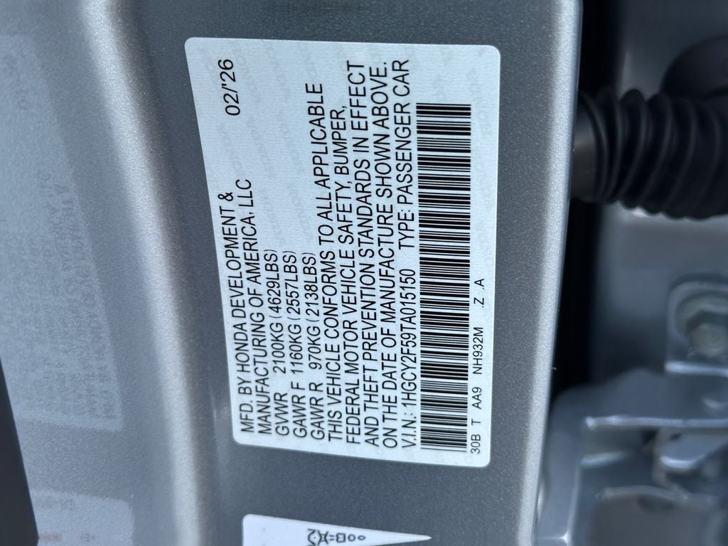 2026 Honda Accord Hybrid Sport
