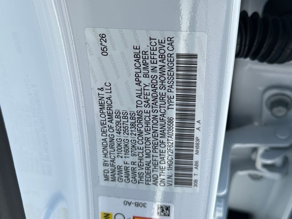 2026 Honda Accord Hybrid EX-L