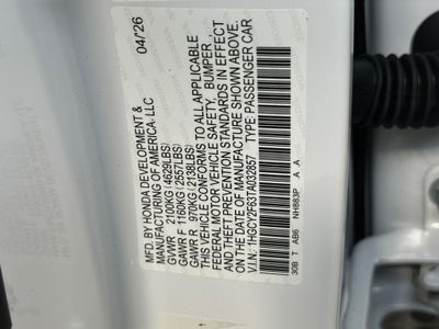 2026 Honda Accord Hybrid EX-L