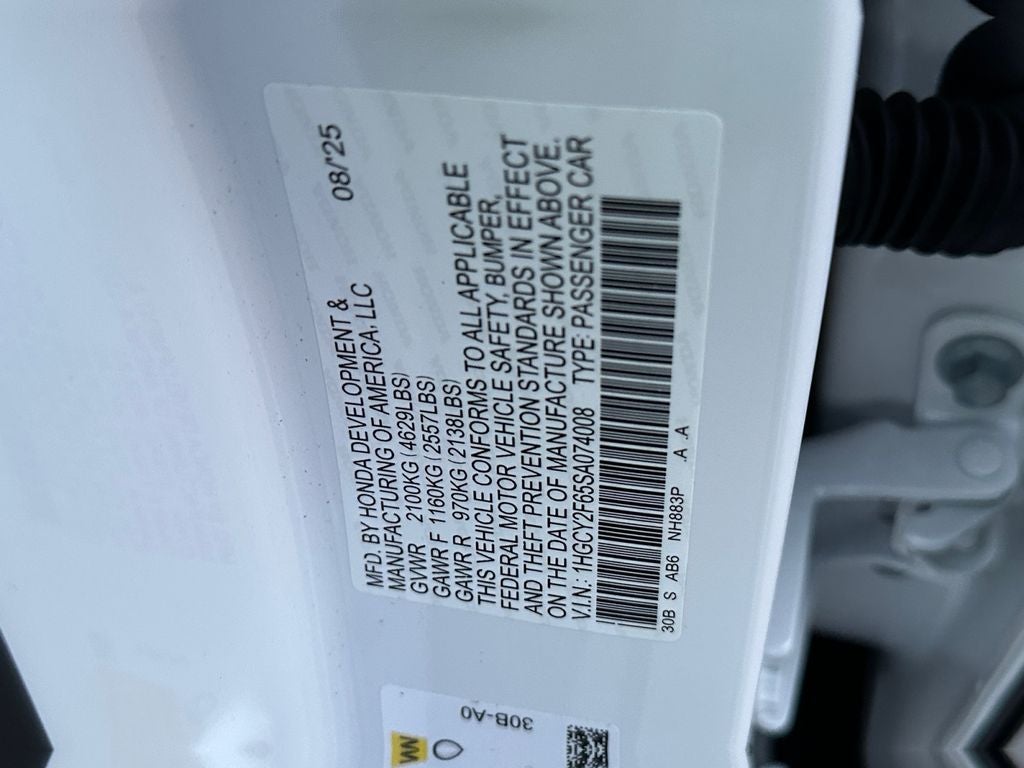 2025 Honda Accord Hybrid EX-L