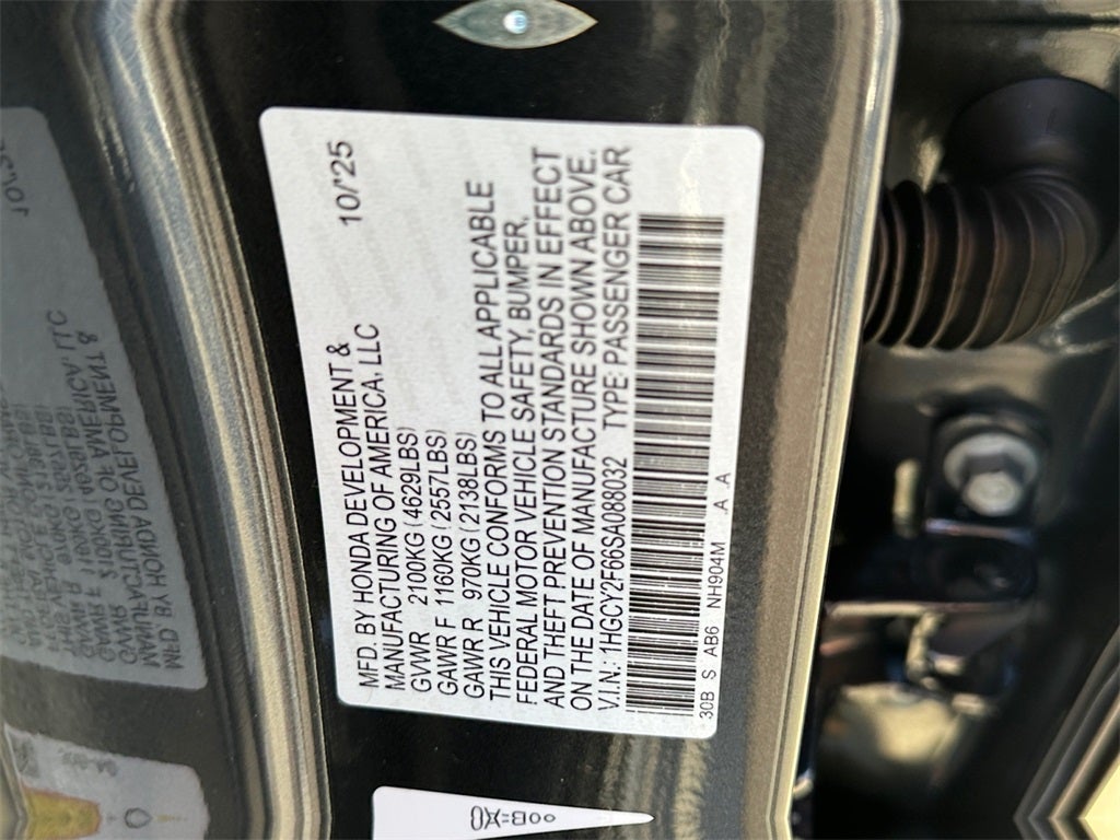 2025 Honda Accord Hybrid EX-L