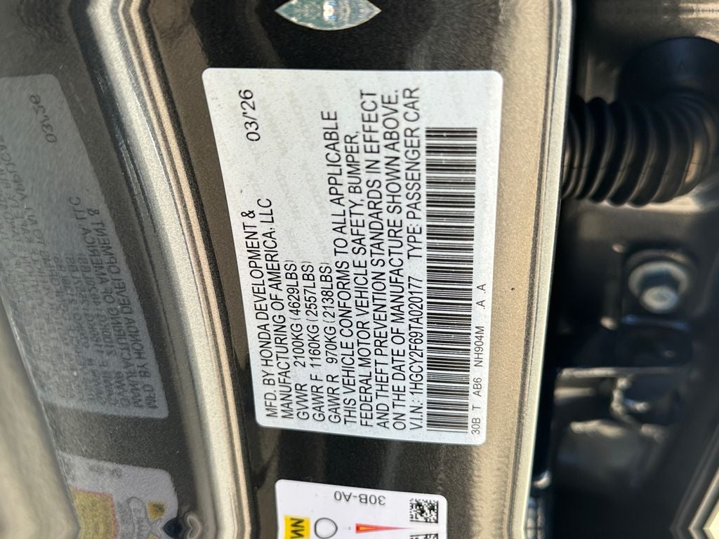 2026 Honda Accord Hybrid EX-L