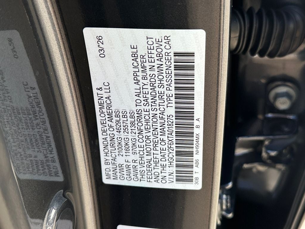 2026 Honda Accord Hybrid EX-L
