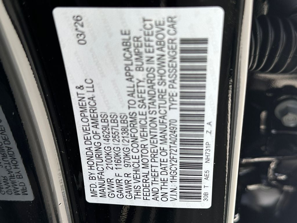 2026 Honda Accord Hybrid Sport-L