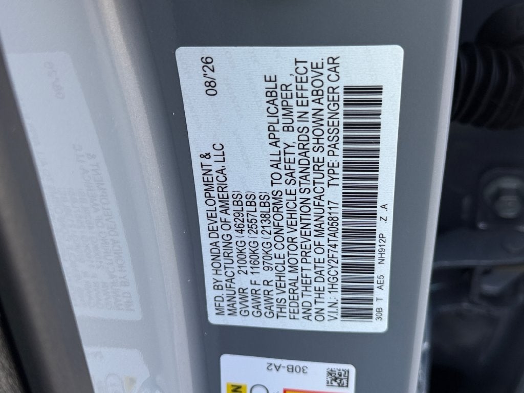 2026 Honda Accord Hybrid Sport-L