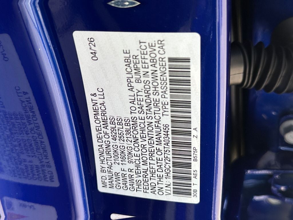 2026 Honda Accord Hybrid Sport-L