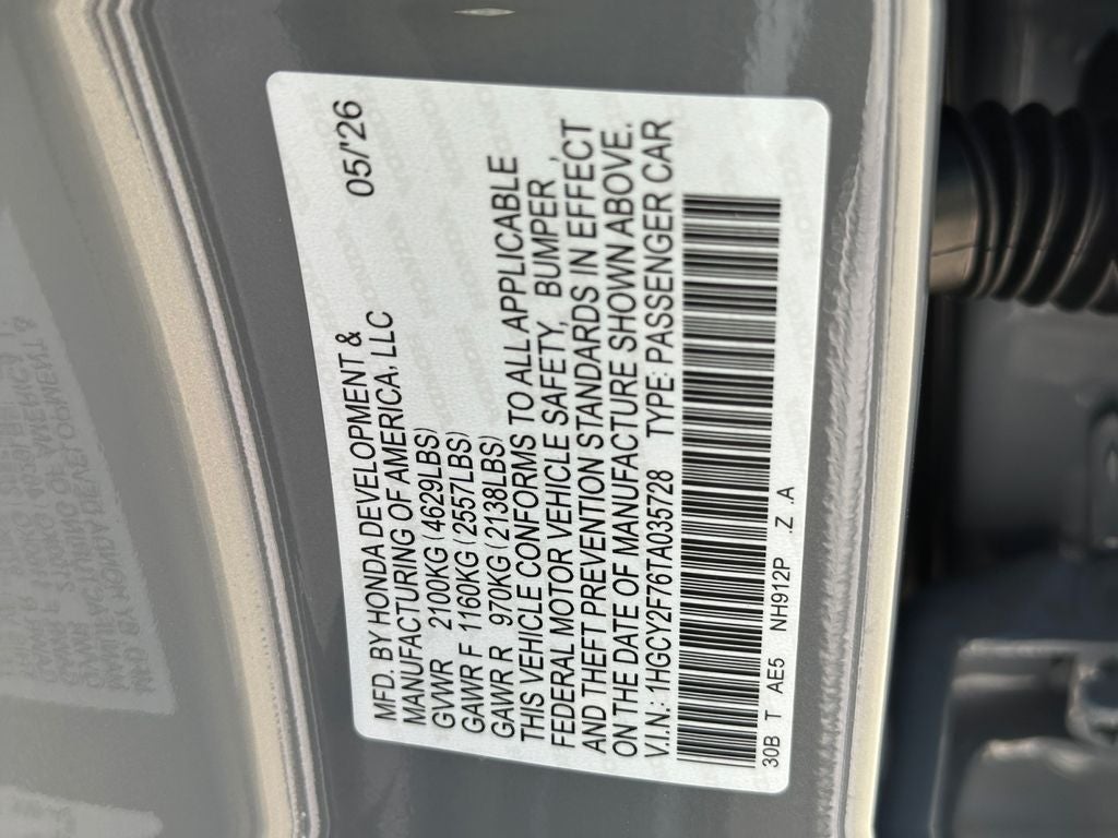 2026 Honda Accord Hybrid Sport-L