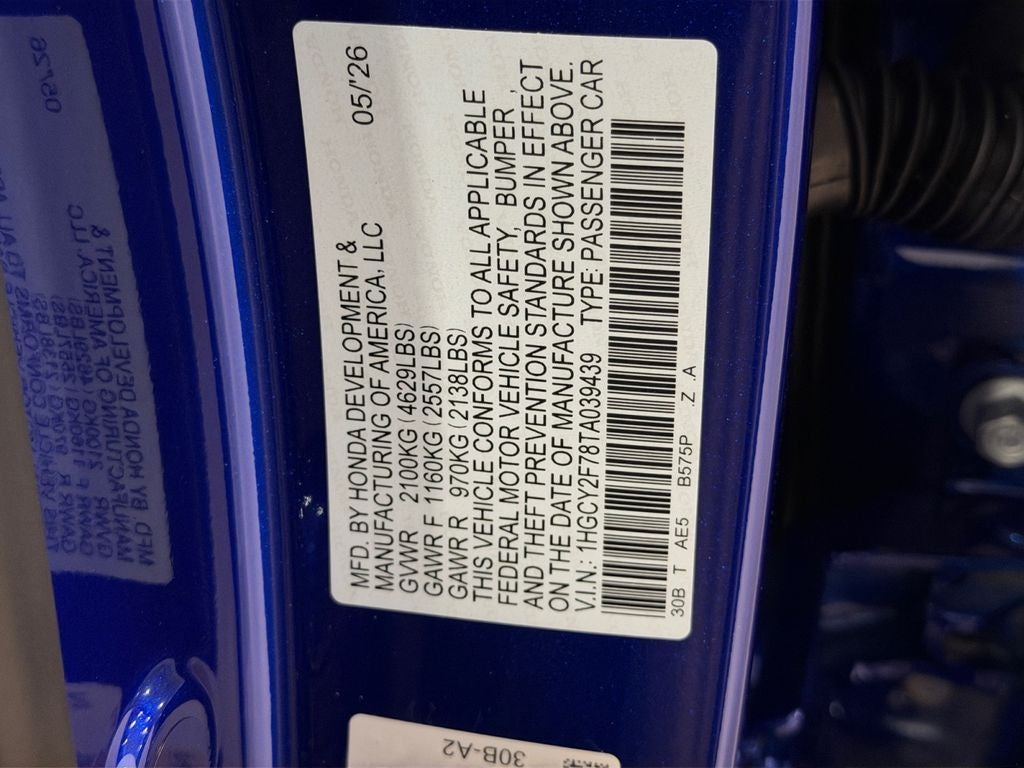 2026 Honda Accord Hybrid Sport-L