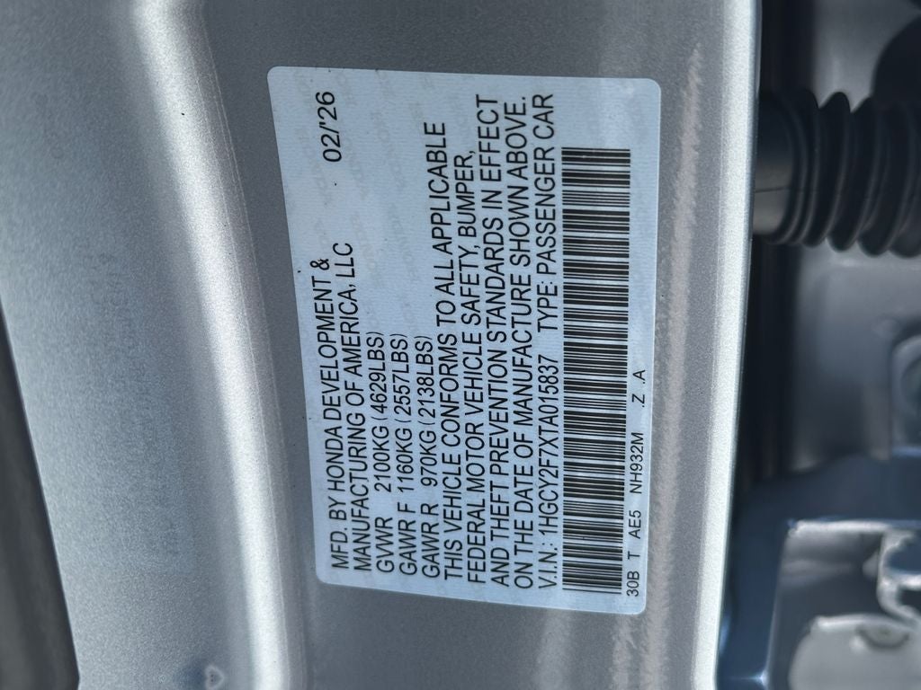 2026 Honda Accord Hybrid Sport-L