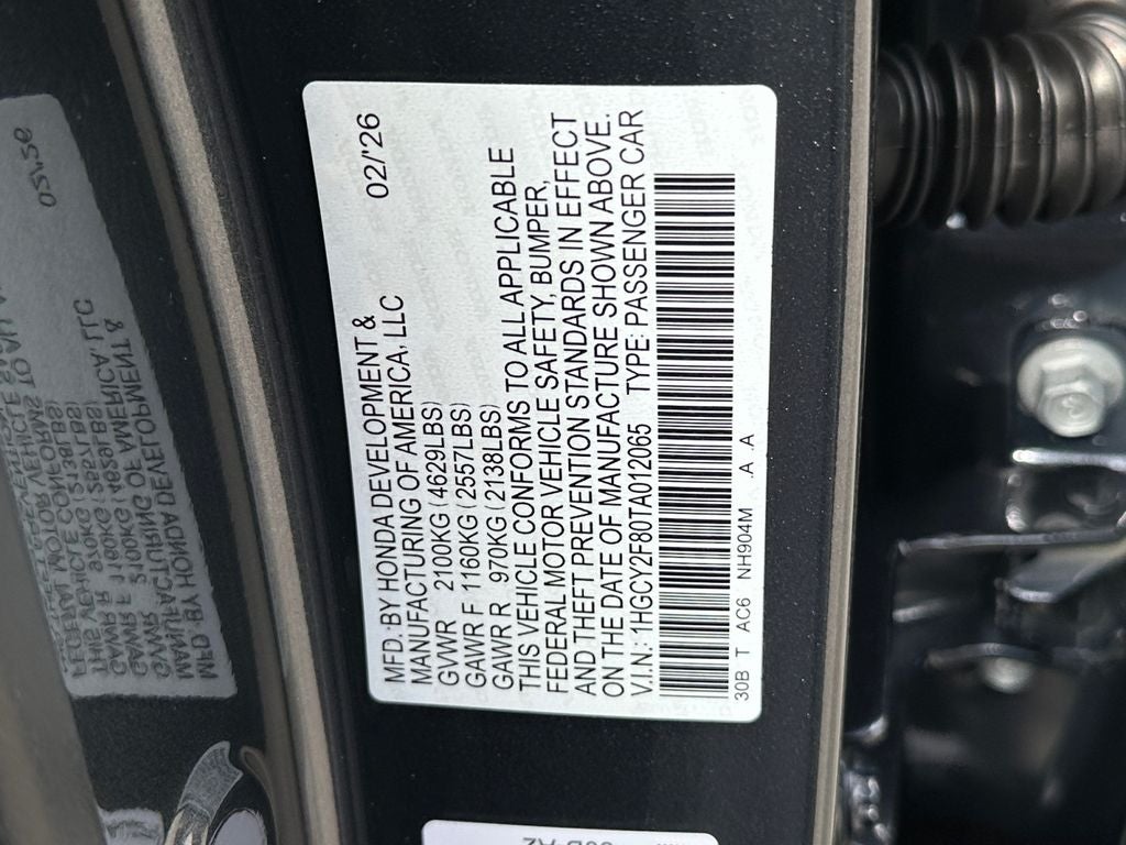 2026 Honda Accord Hybrid Touring