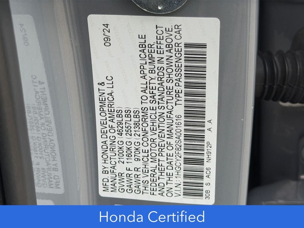 2025 Honda Accord Hybrid Touring