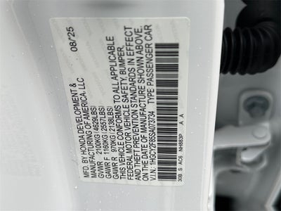 2025 Honda Accord Hybrid Touring