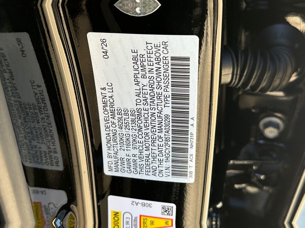 2026 Honda Accord Hybrid Touring