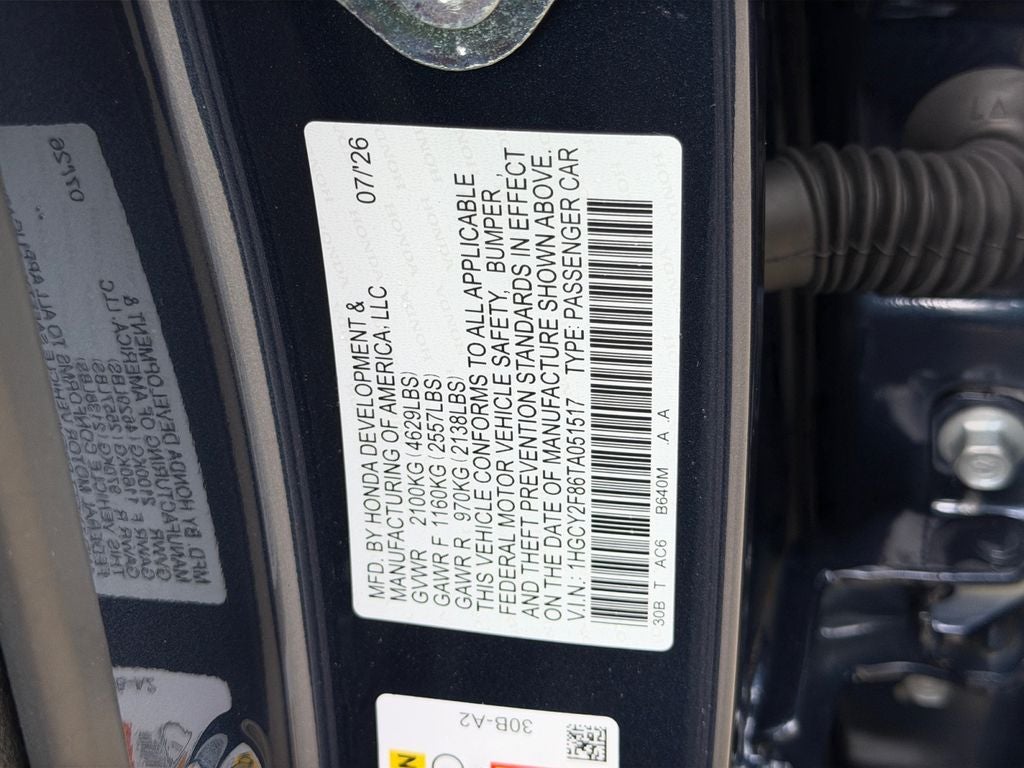 2026 Honda Accord Hybrid Touring