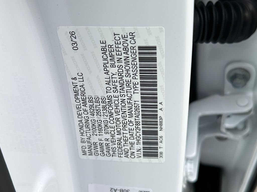 2026 Honda Accord Hybrid Touring