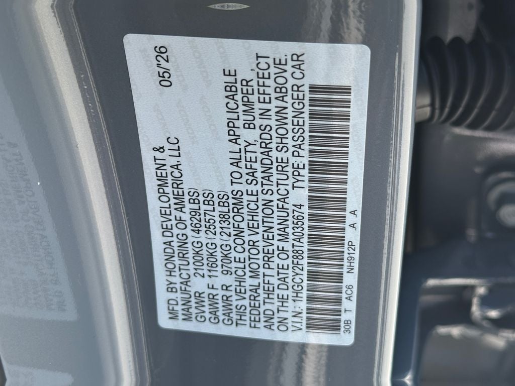2026 Honda Accord Hybrid Touring