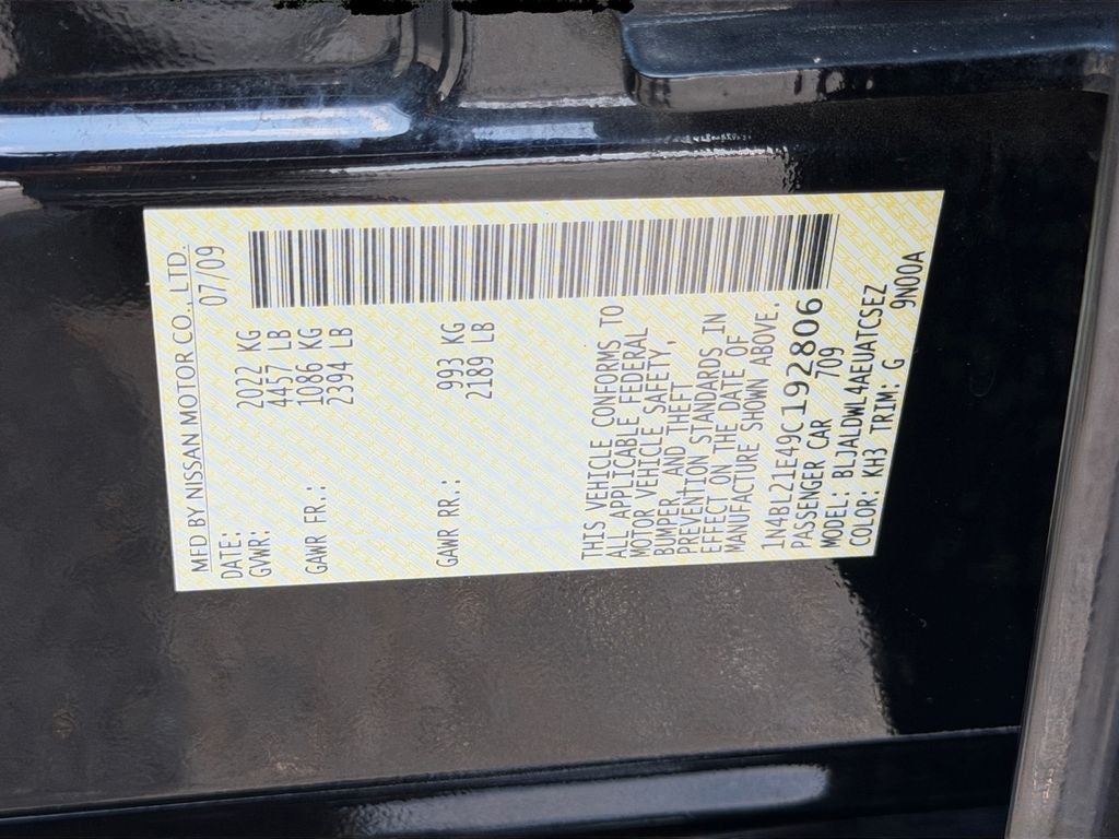 2009 Nissan Altima 3.5 SE