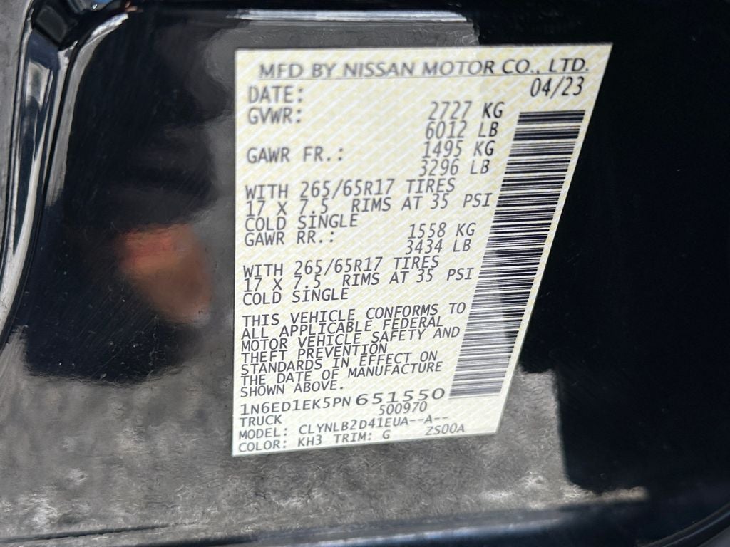 2023 Nissan Frontier SV