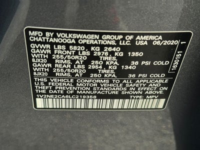 2020 Volkswagen Atlas Cross Sport 3.6L V6 SEL Premium 4Motion