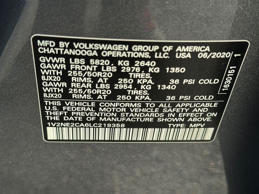 2020 Volkswagen Atlas Cross Sport 3.6L V6 SEL Premium 4Motion