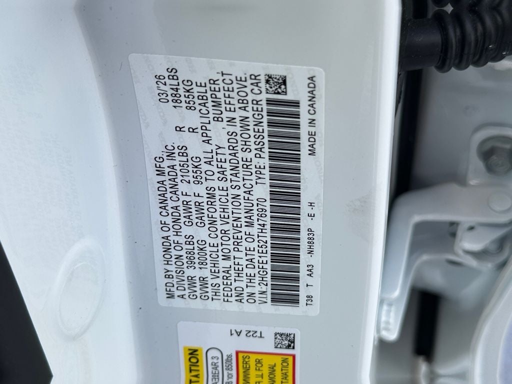 2026 Honda Civic Si FWD